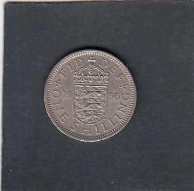 Beschrijving: 1 Shilling  ELIZABETH II